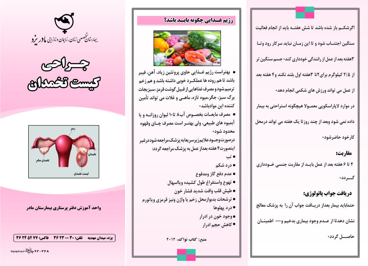 جراحی کیست تخمدان